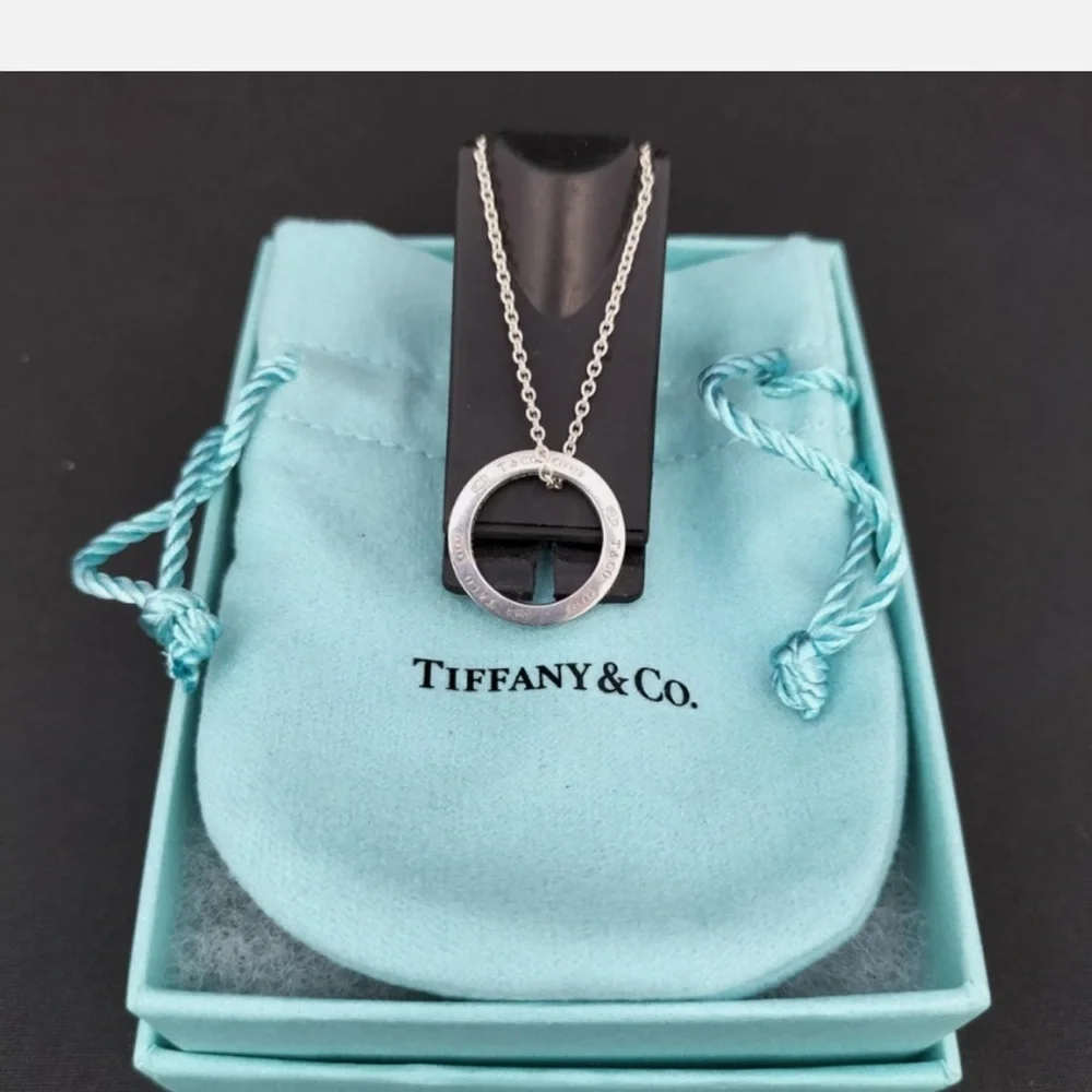 Tiffany & Co. Silver Circle Pendant Necklace